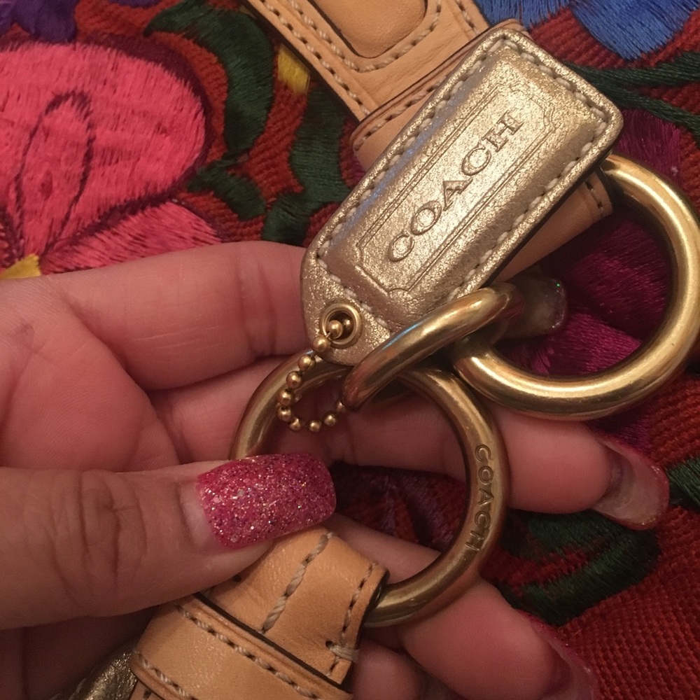 Coach metallic gold Satchel! - Picture 2 of 8